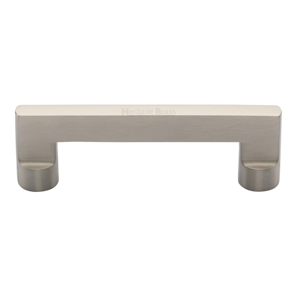 C0345 96-SN • 096 x 115 x 35mm • Satin Nickel • Heritage Brass Trident Cabinet Pull Handle